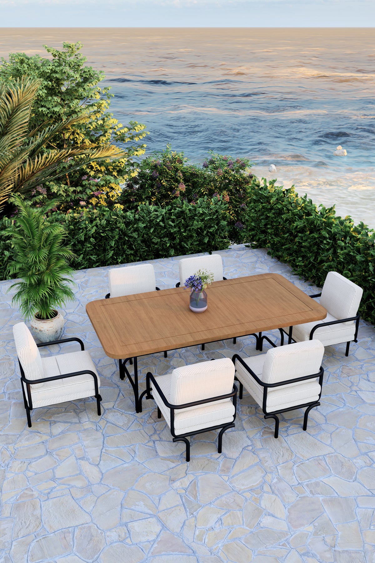 Think Yemek Masası ve Sanndalye Seti-Siyah renkli