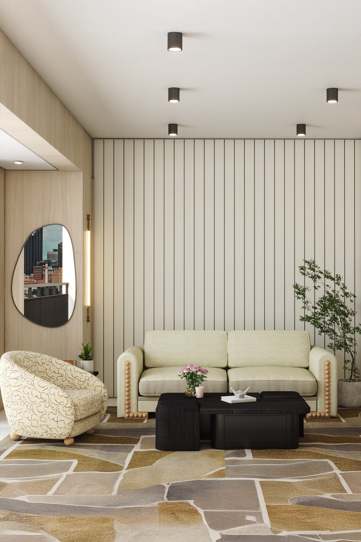 Rainy Orta Sehpa-Siyah renkli