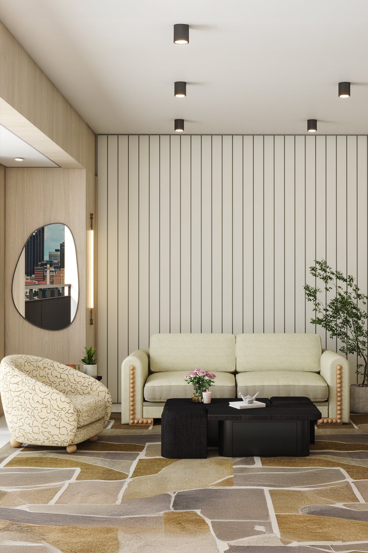 Cherry Berjer- Ukara desenli