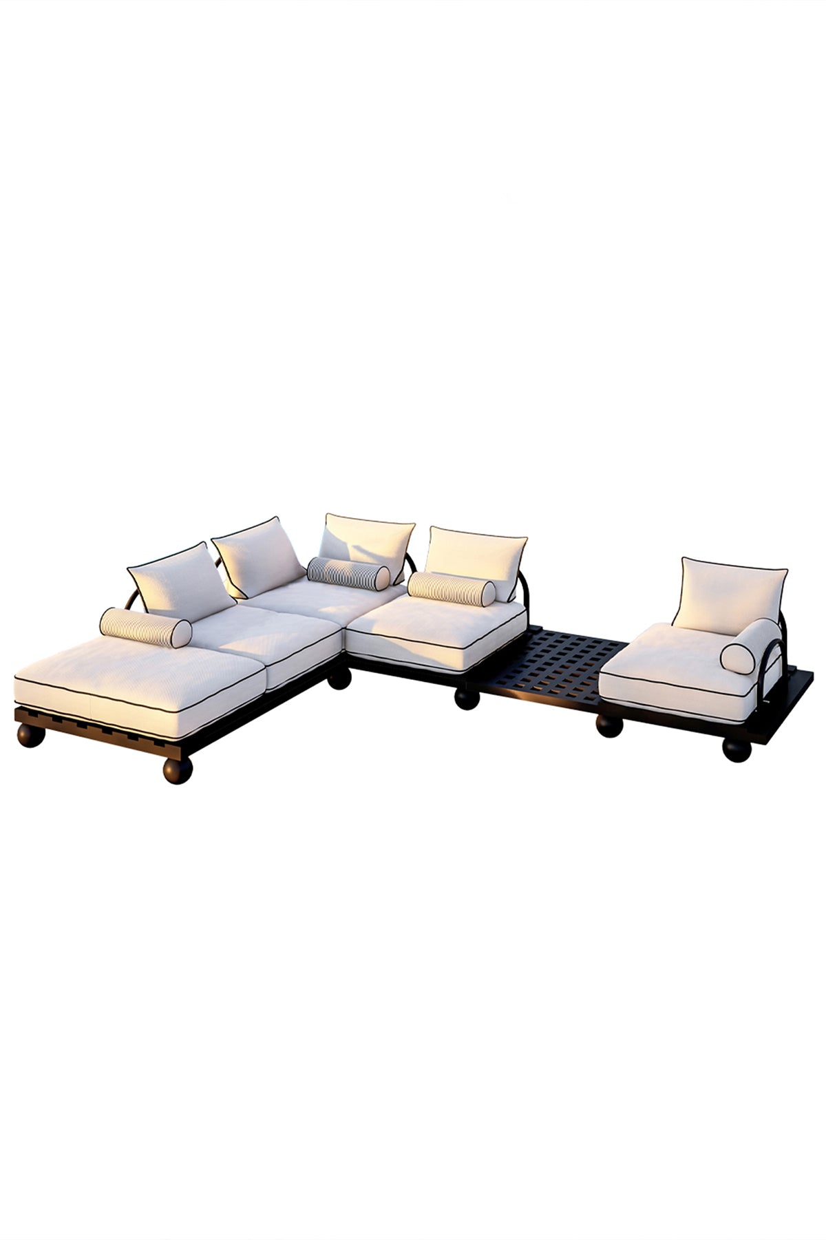 Picasso Outdoor Corner Set-İroko Ağacı