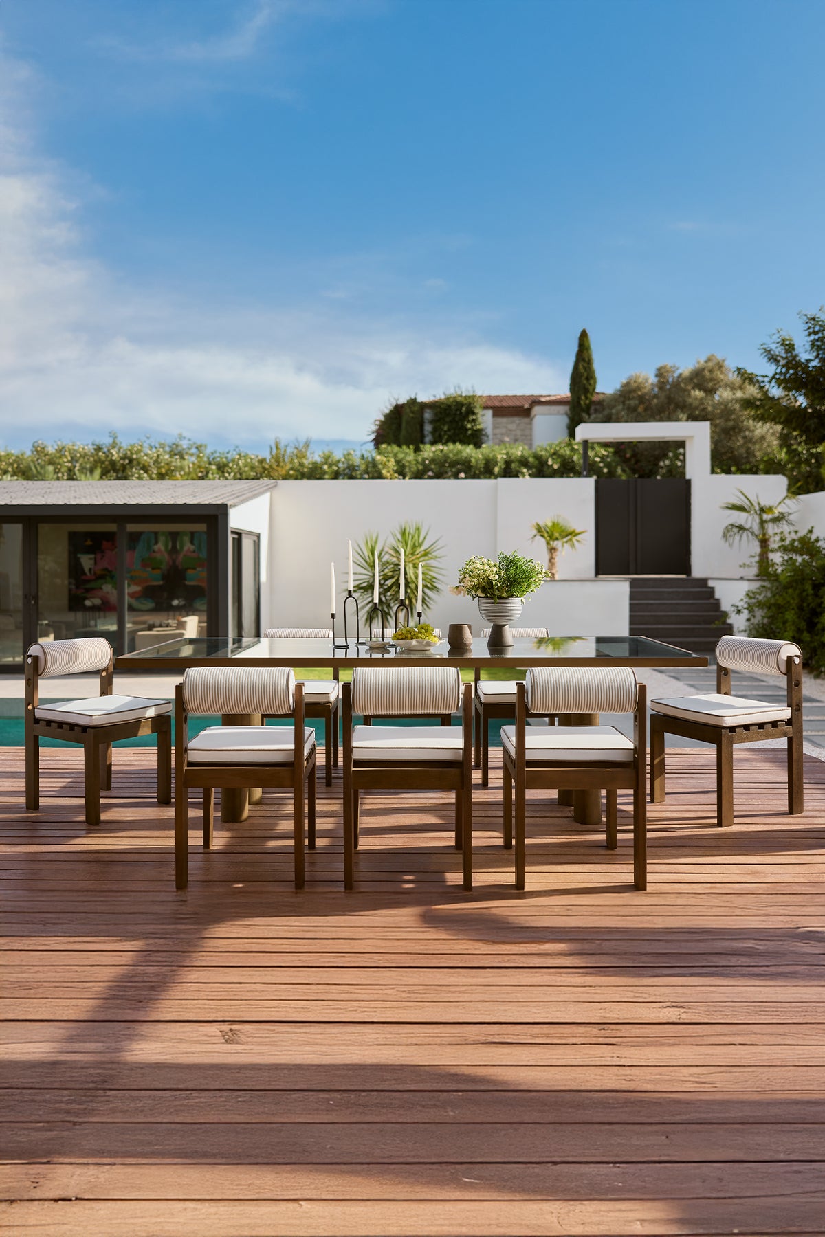 Mario Koyu ceviz renk Yemek Masası-Iroko ağacından