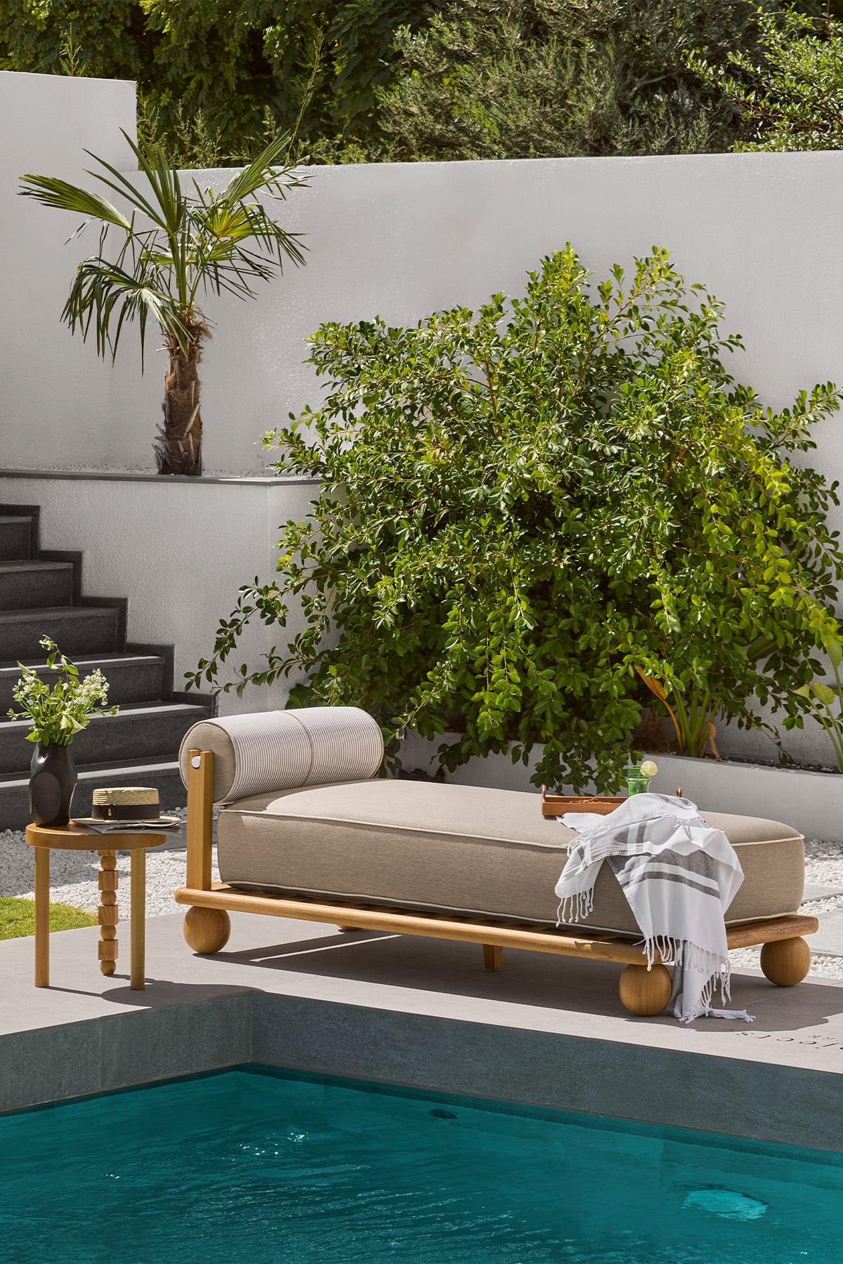 Mario Şezlong-Natural renkli