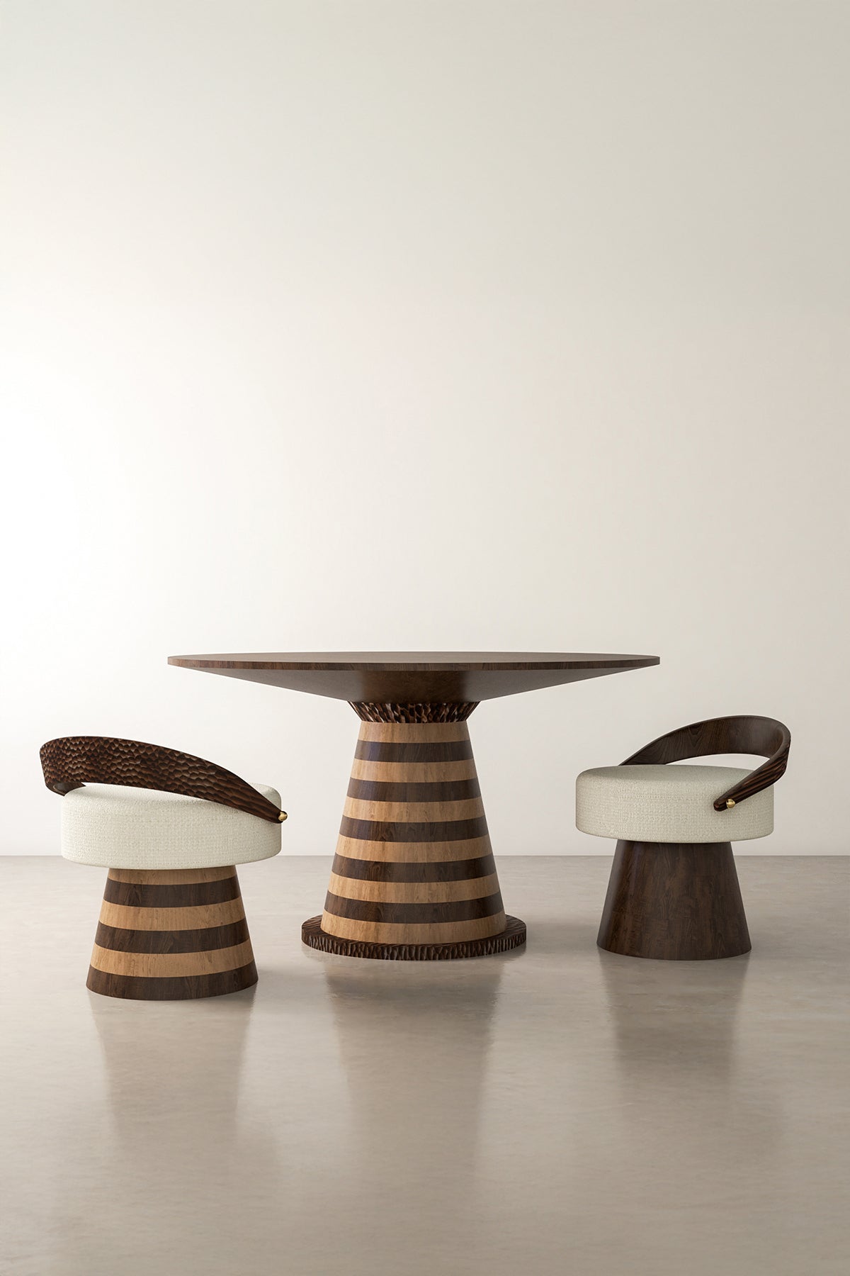 Moi Ceviz Ahşap Sandalye