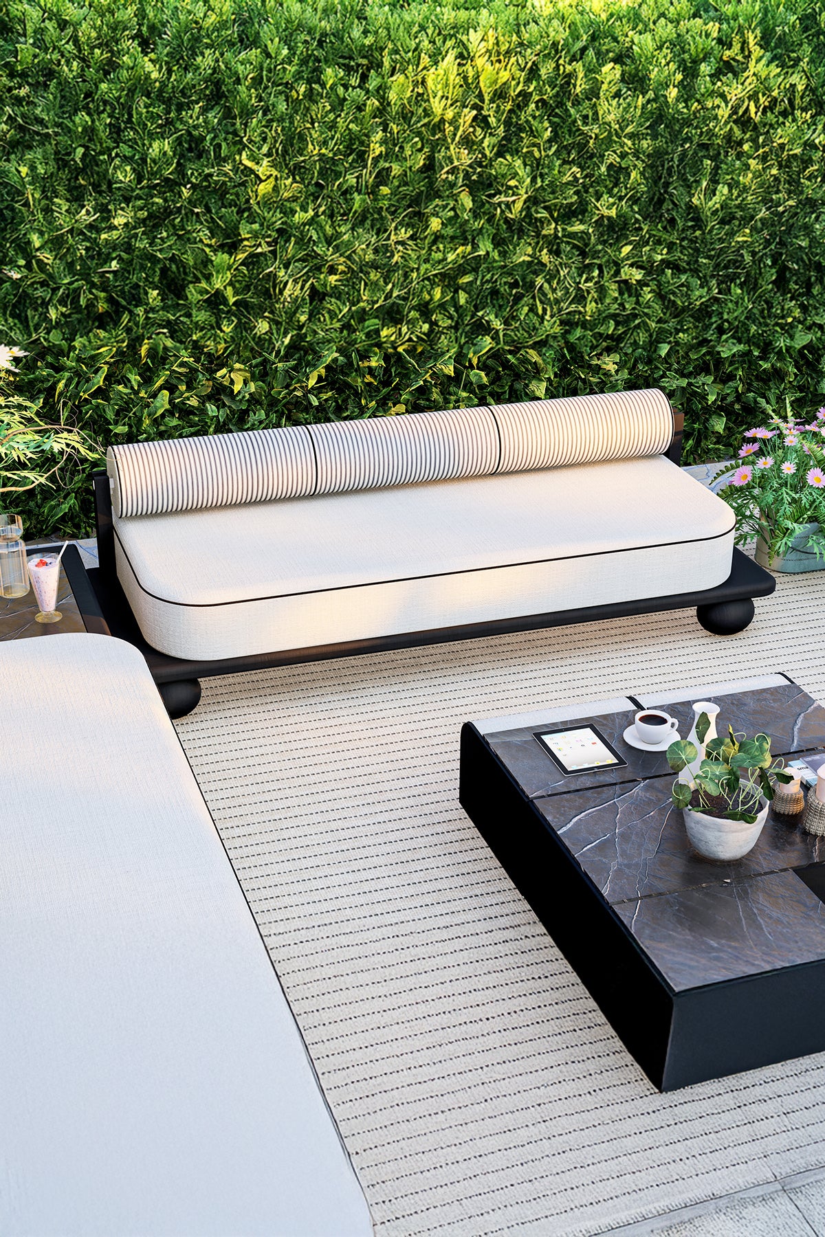 Mario Dış mekan Oturma Grubu- modüler sehpalı