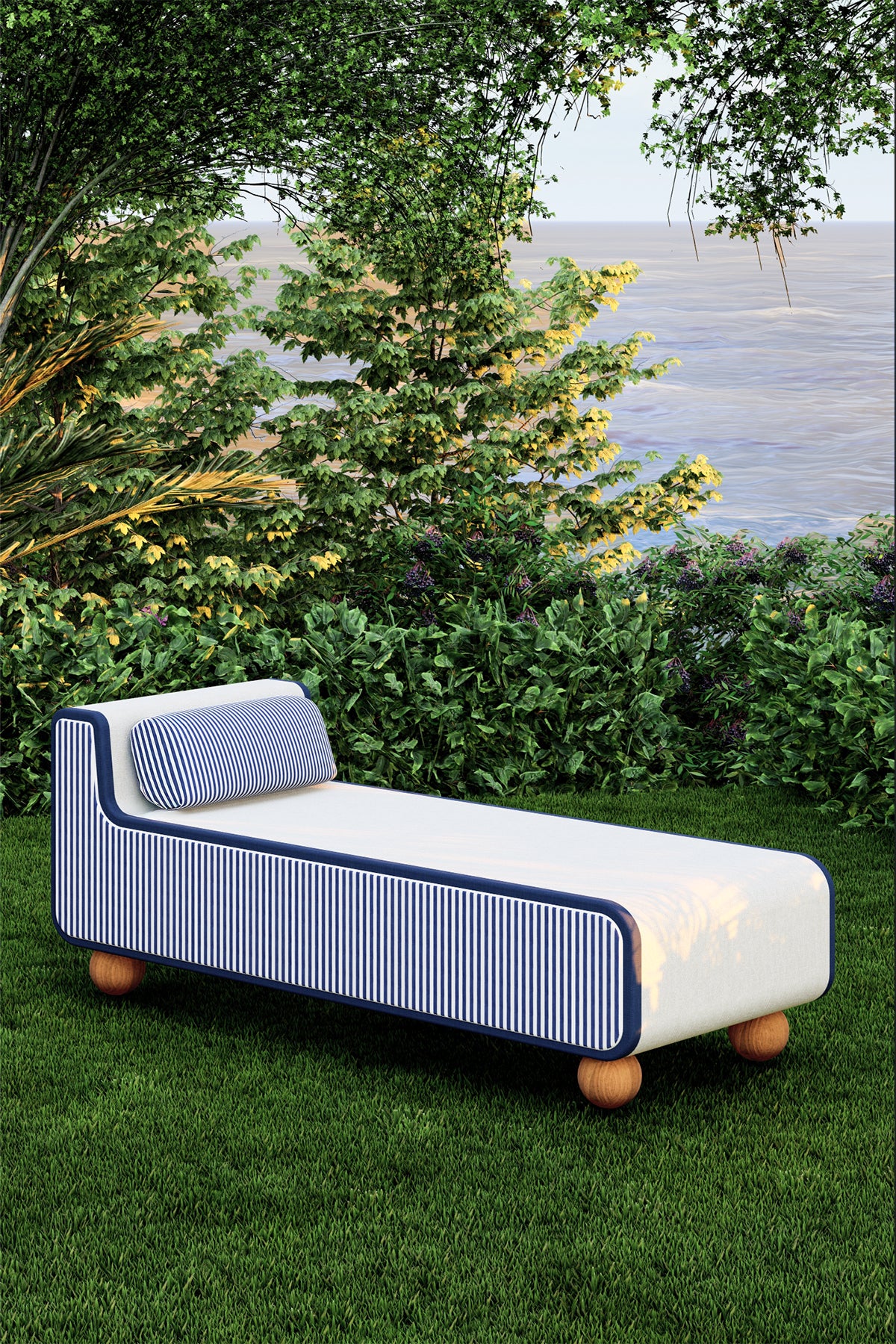 Olivia Daybed-İroko Ağacı