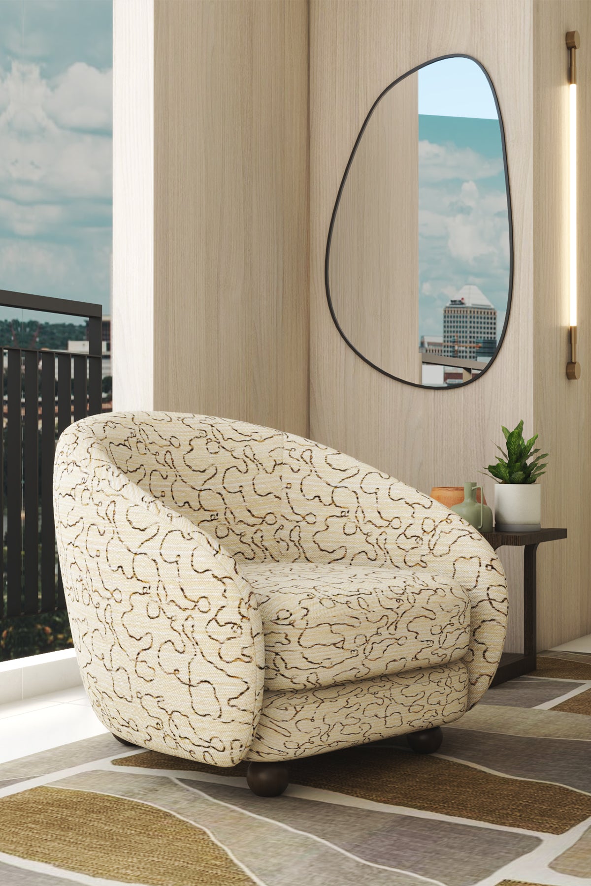 Cherry Berjer- Ukara desenli