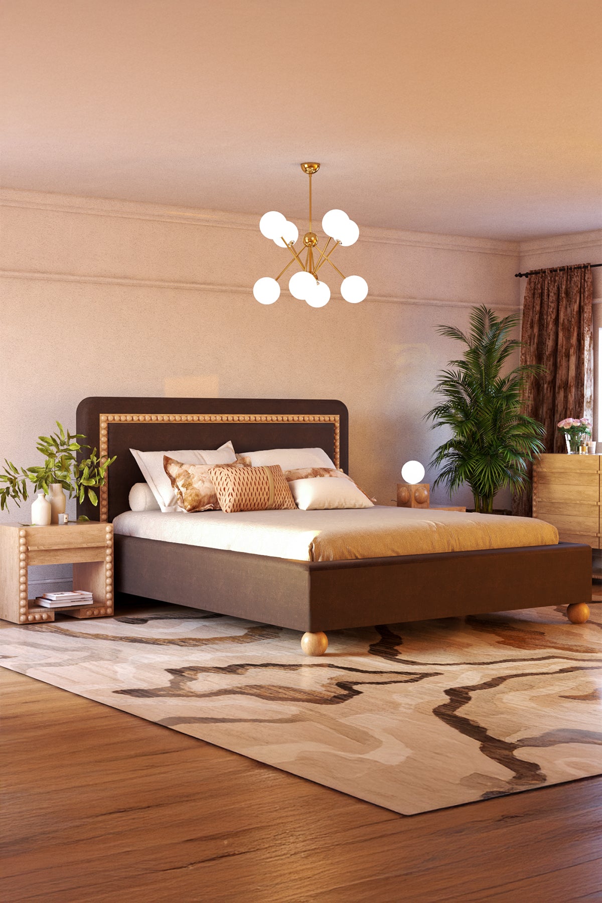 Cuddle Yatak Başlığı ve Altlığı-Bazalı