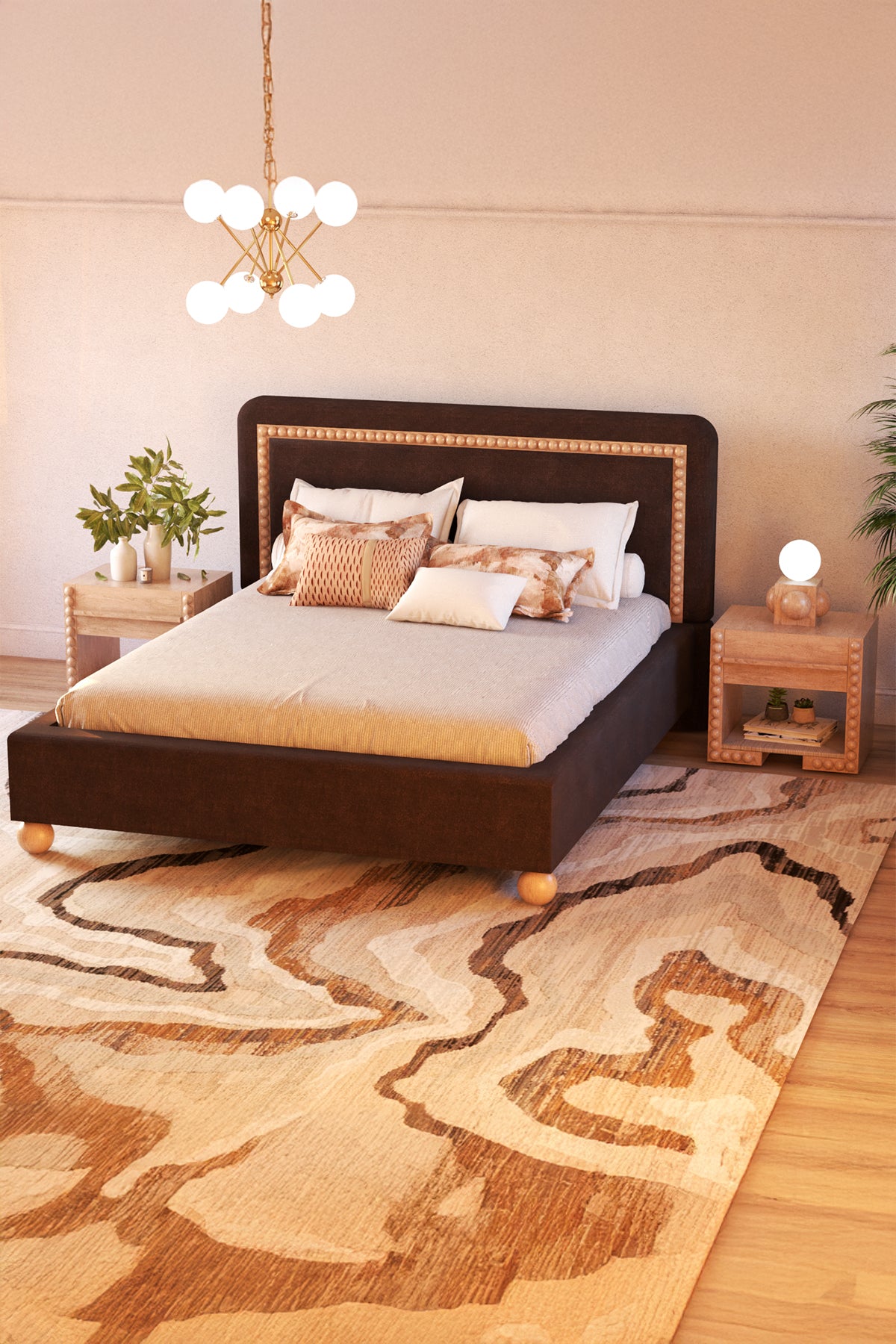 Cuddle Yatak Başlığı ve Altlığı-Bazalı