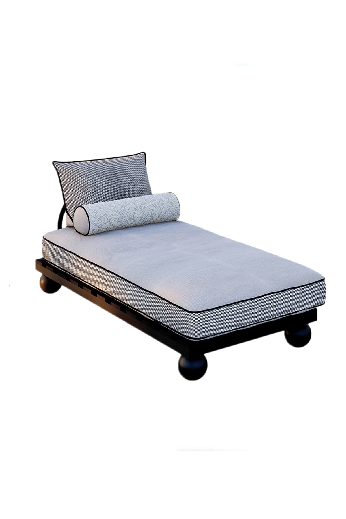 Picasso Outdoor Daybed Gri-İroko Ağacı