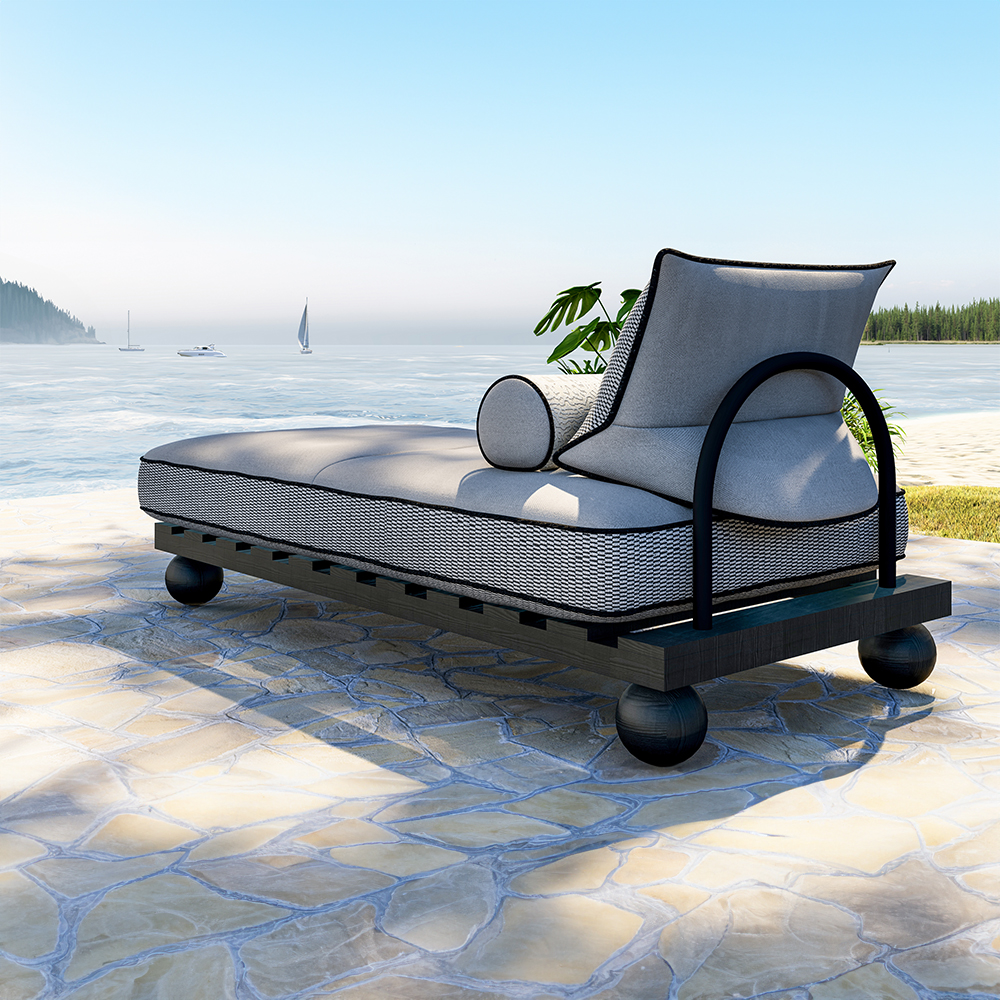 Picasso Outdoor Daybed- siyah 01